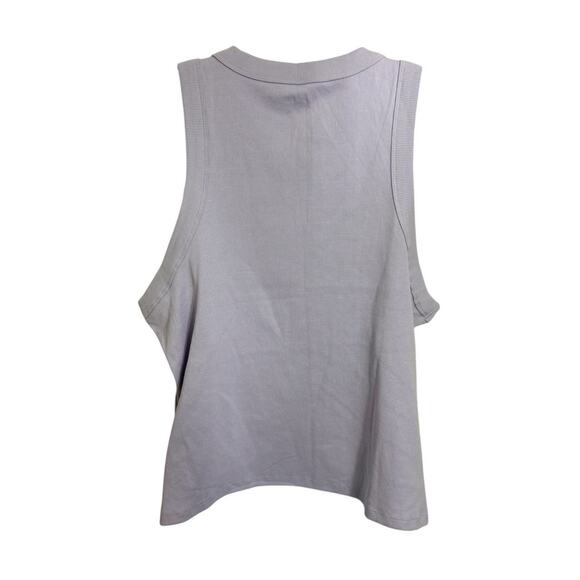 Old Navy Snug Crop Tank Top Sz XXL Tall Dusky Lavender Ribbed Stretch New - Picture 3 of 6